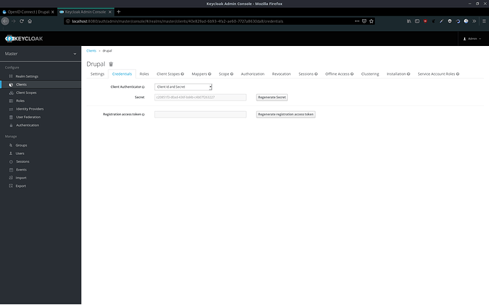 Keycloak - Client credentials