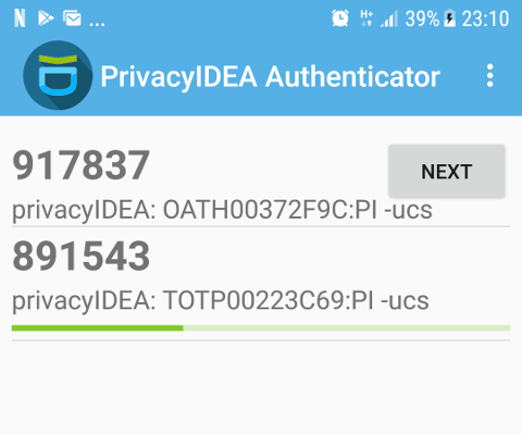 The privacyIDEA Authenticator allows secure enrollment of smartphones